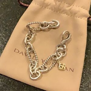 David Yurman oval chain bracelet sterling sliver